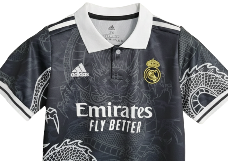 Real Madrid "Dragón Negro" Limited Jersey Kids Size